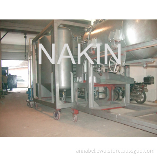 Black waste engine oil purifier